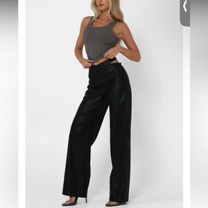 NWT BY.DYLN Atlast Faux Leather Cutout Pant